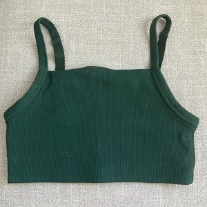 Aerie medium support sports bra - dark green